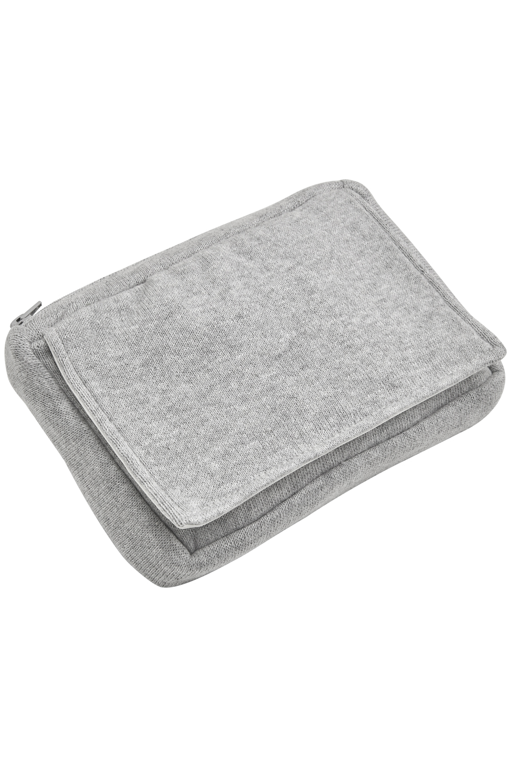 Knitted Wipes Pouch Knit Basic - Grey Melange