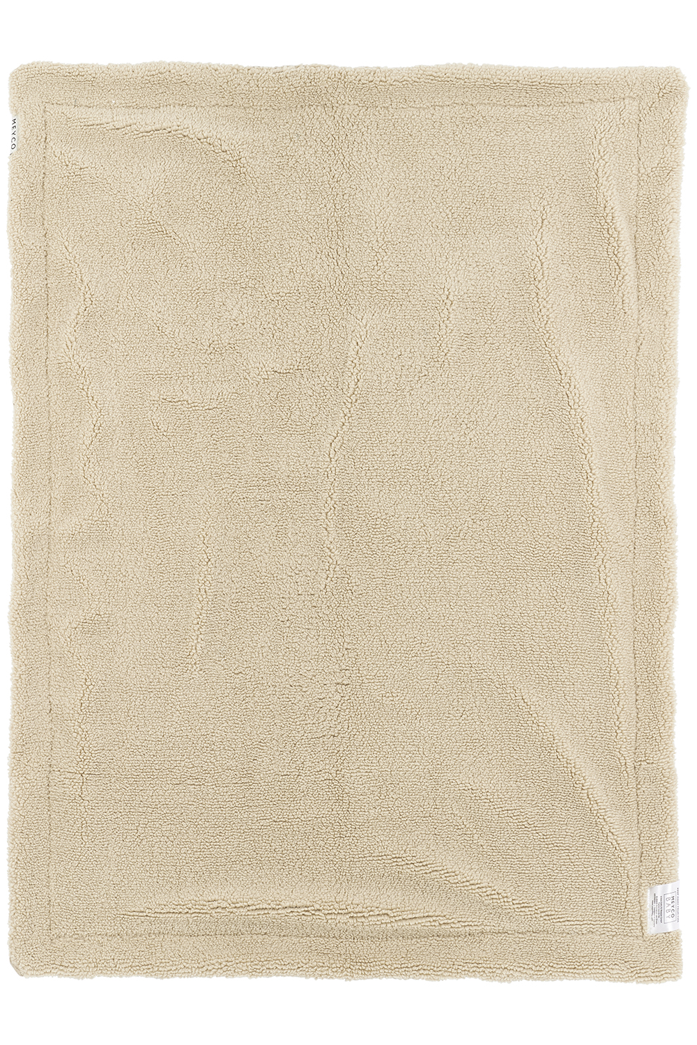 Ledikant deken Wafel Teddy - sand - 100x150cm