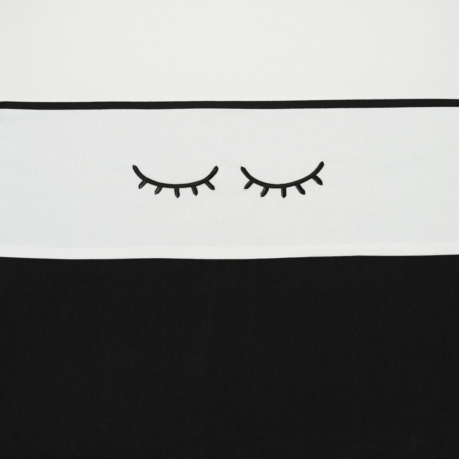 Ledikant laken Sleepy Eyes - black - 100x150cm