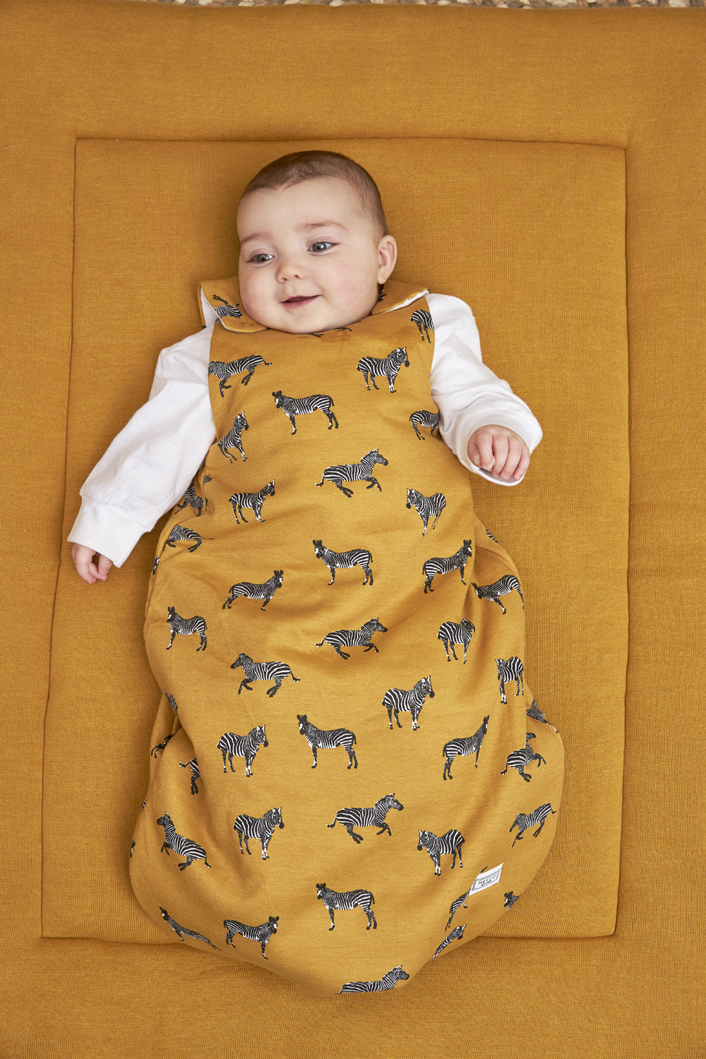 Baby slaapzak rond Zebra Animal - honey gold - 62cm