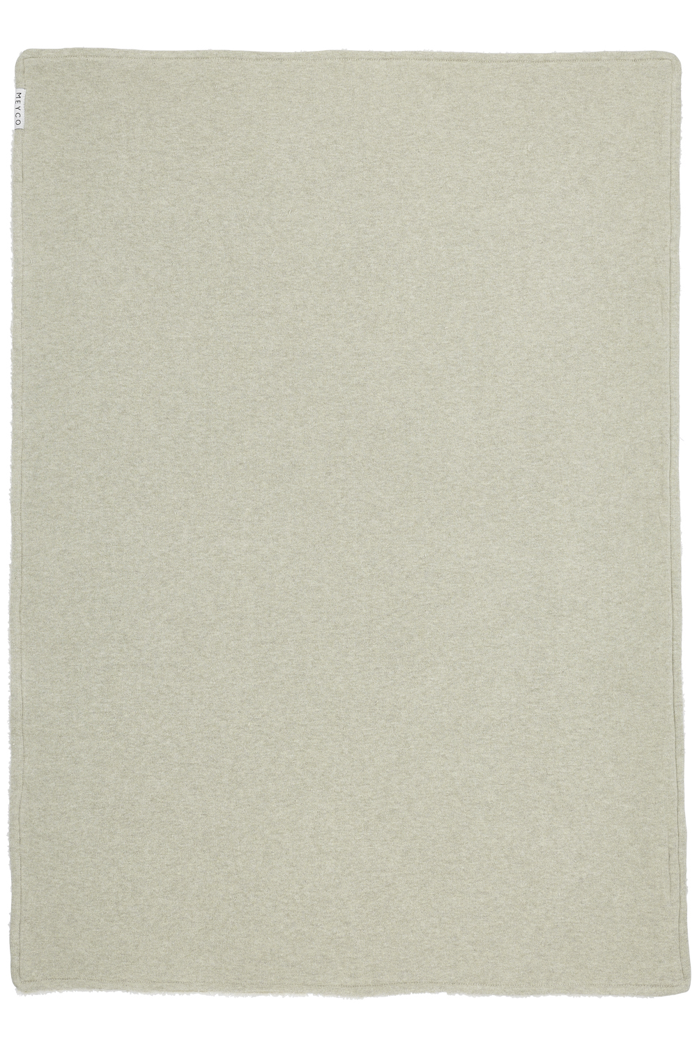 Crib bed blanket Knit Basic teddy - sand melange - 75x100cm - 2.0 TOG