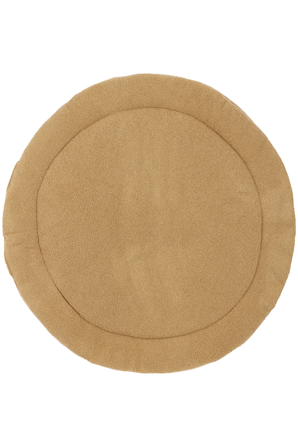 Playpen mattress round Bouclé - toffee - ⌀95cm
