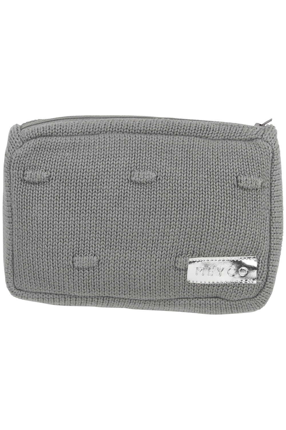 Knitted Wipes Pouch Knots - Grey