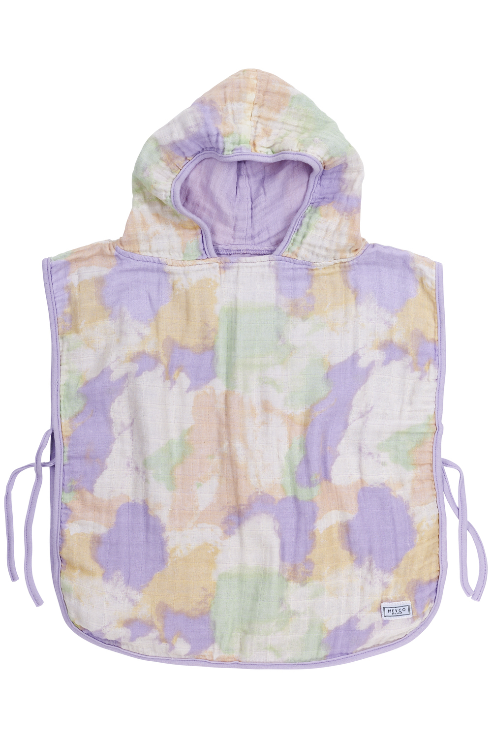 Musselin Badeponcho Tie-dye - Soft Lilac - 1-3 Jahre