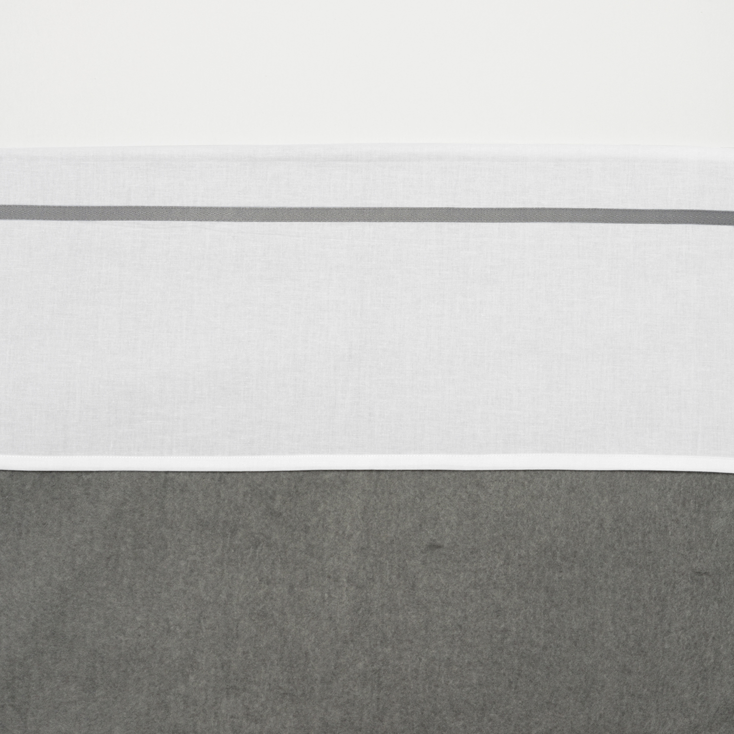 Ledikant laken Bies - grey - 100x150cm
