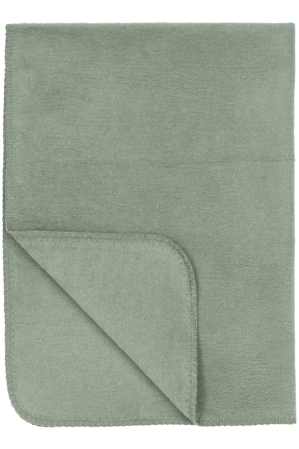 Cot bed blanket woven Uni - forest green - 100x150cm - 1.0 TOG