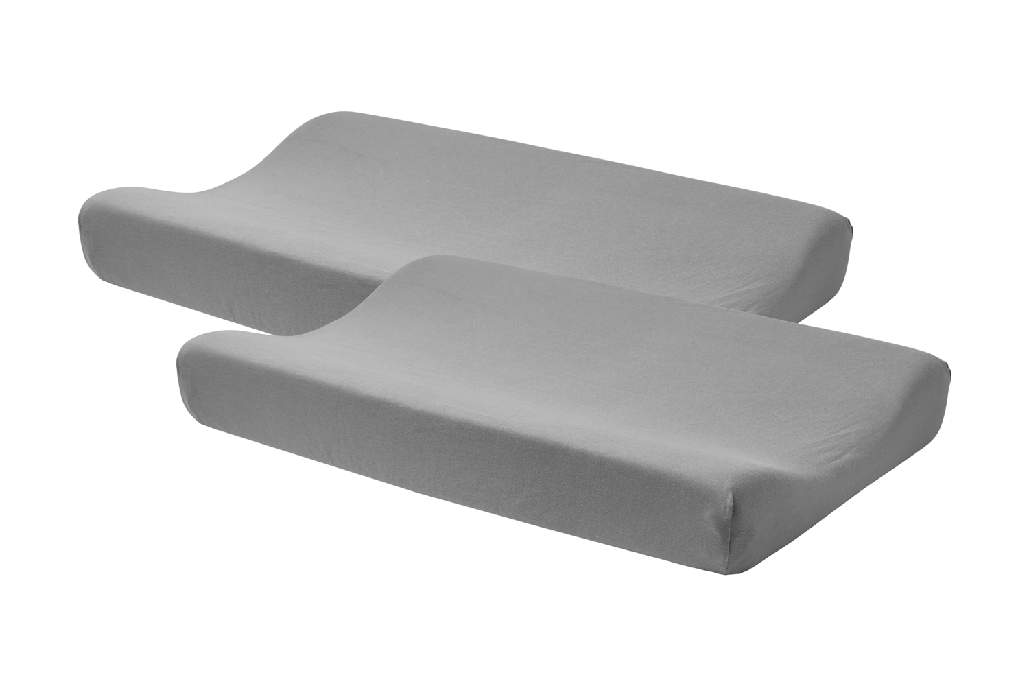 Wickelauflagenbezug 2er pack Uni - grey - 50x70cm