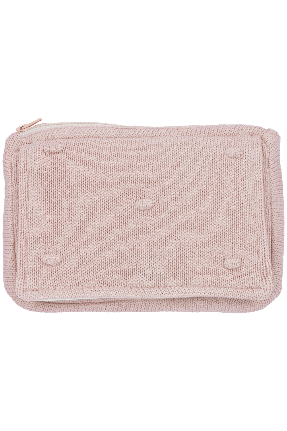 Wipes pouch Mini Knots - soft pink