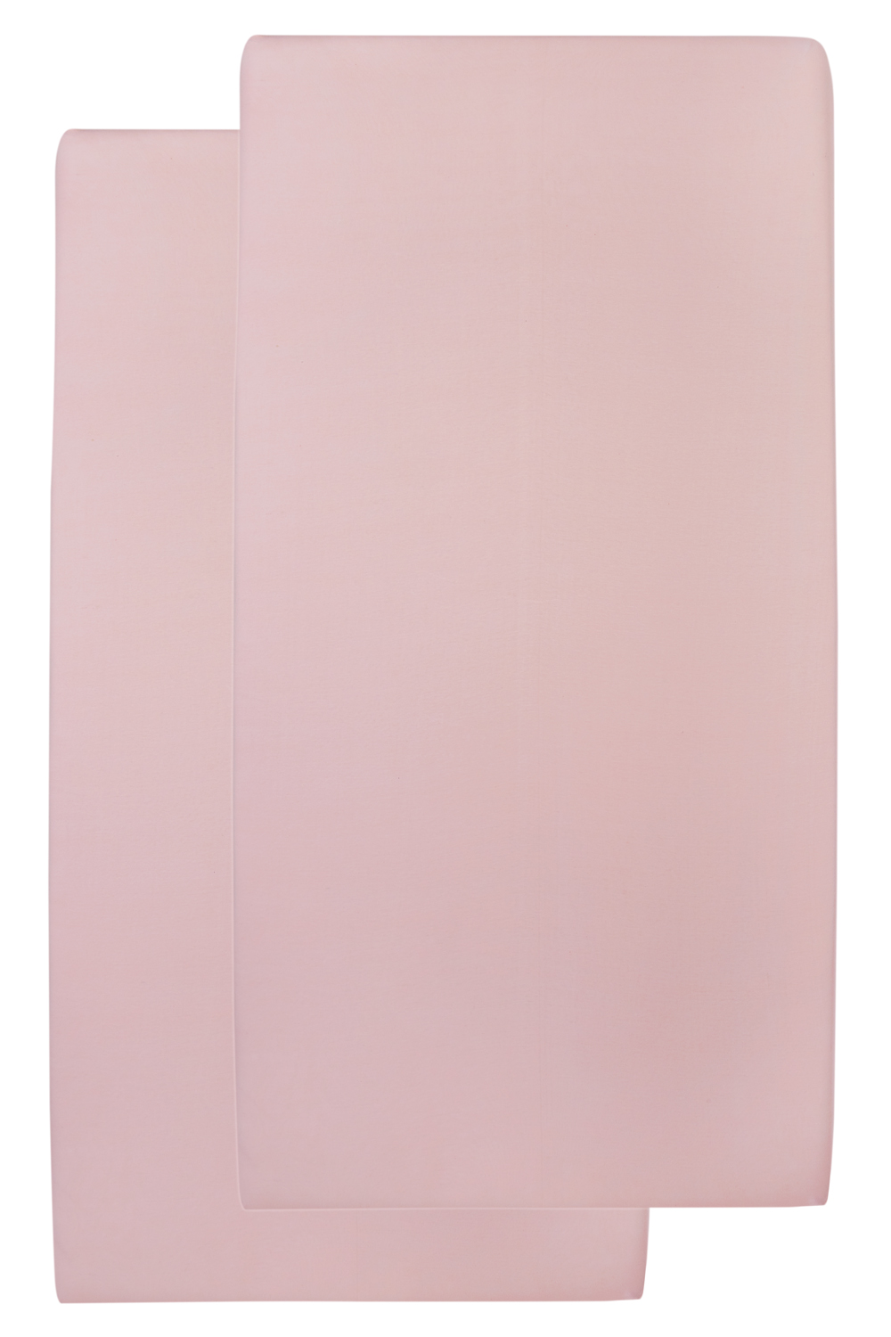 Hoeslaken wieg 2-pack Uni - old pink - 40x80/90cm