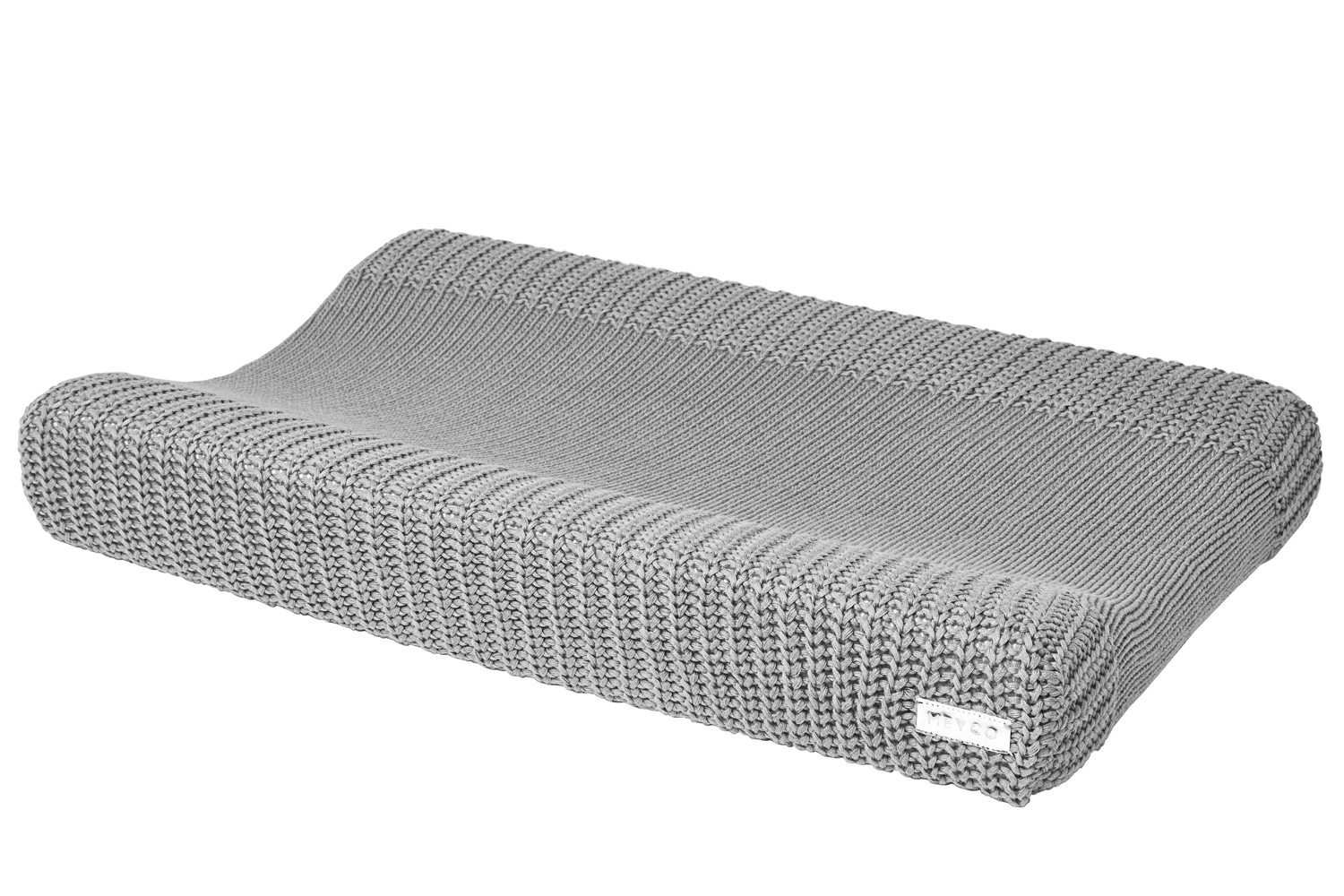 Changing mat cover Herringbone - grey - 50x70cm