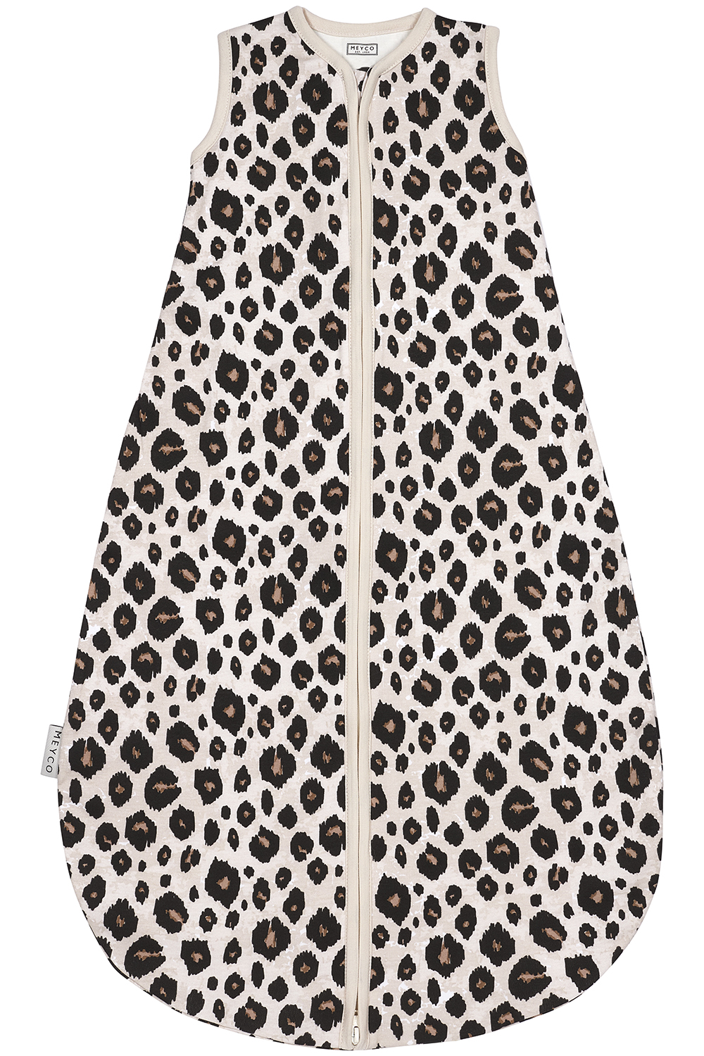 Baby zomerslaapzak rond Leopard - sand melange - 74cm - 0.5 TOG