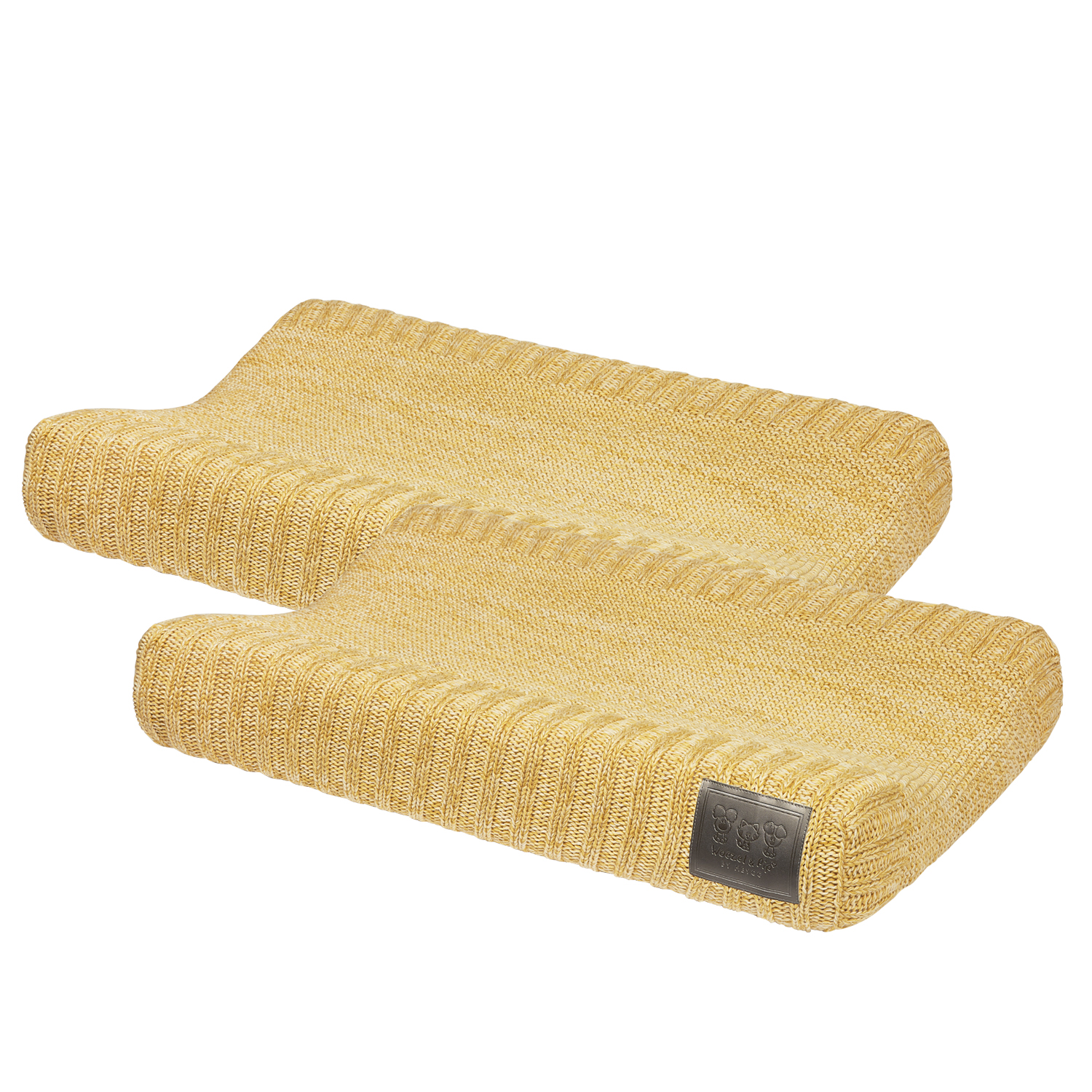 Aankleedkussenhoes 2-pack Woezel & Pip - yellow - 50x70cm