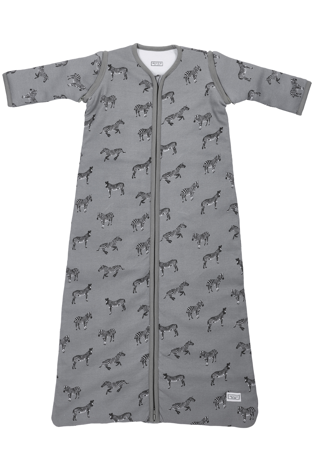 Baby slaapzak met afritsbare mouwen Zebra Animal - grey - 90cm