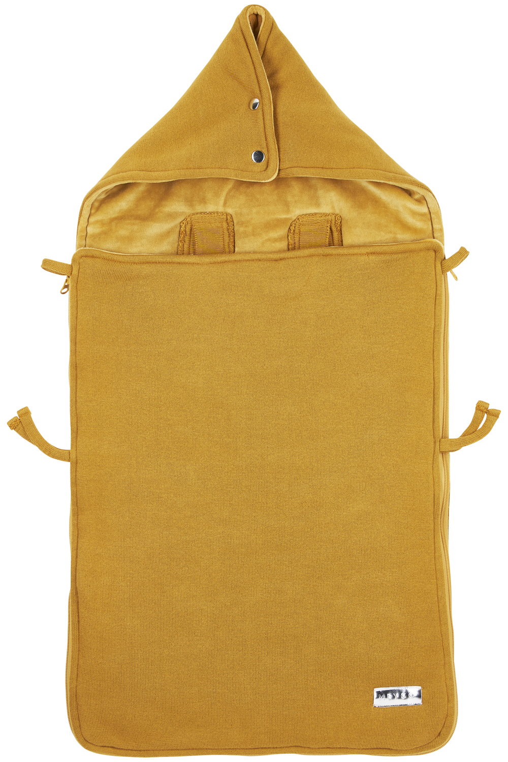 Voetenzak Knit Basic - honey gold - 40x82cm