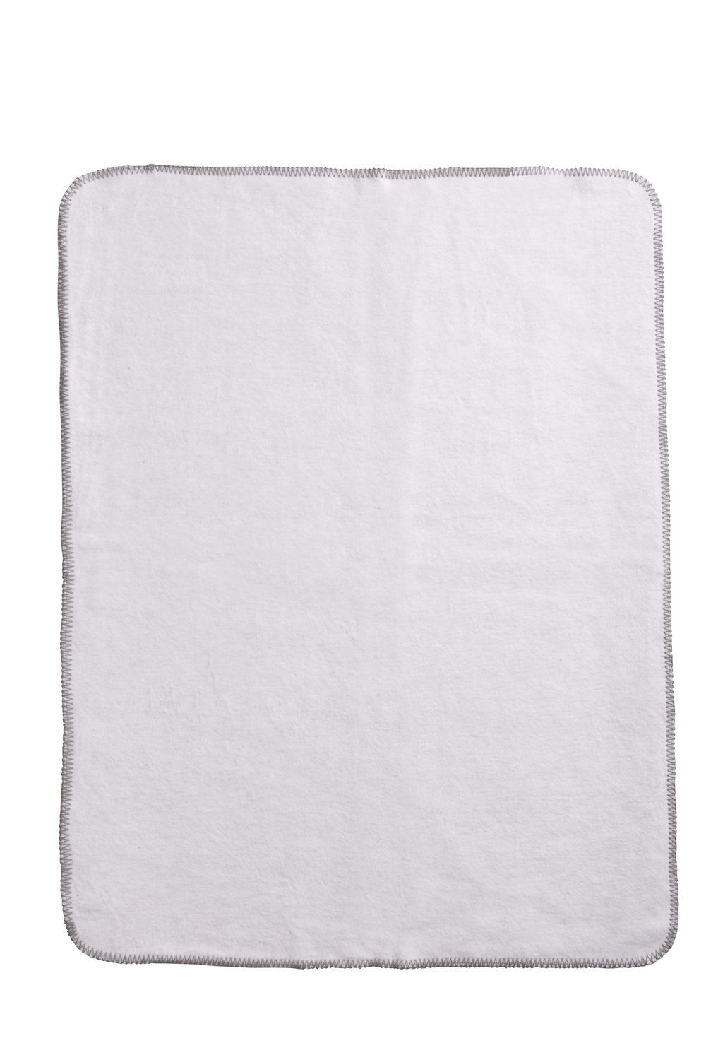 Wiegdeken Double Face - grey/white - 75x100cm