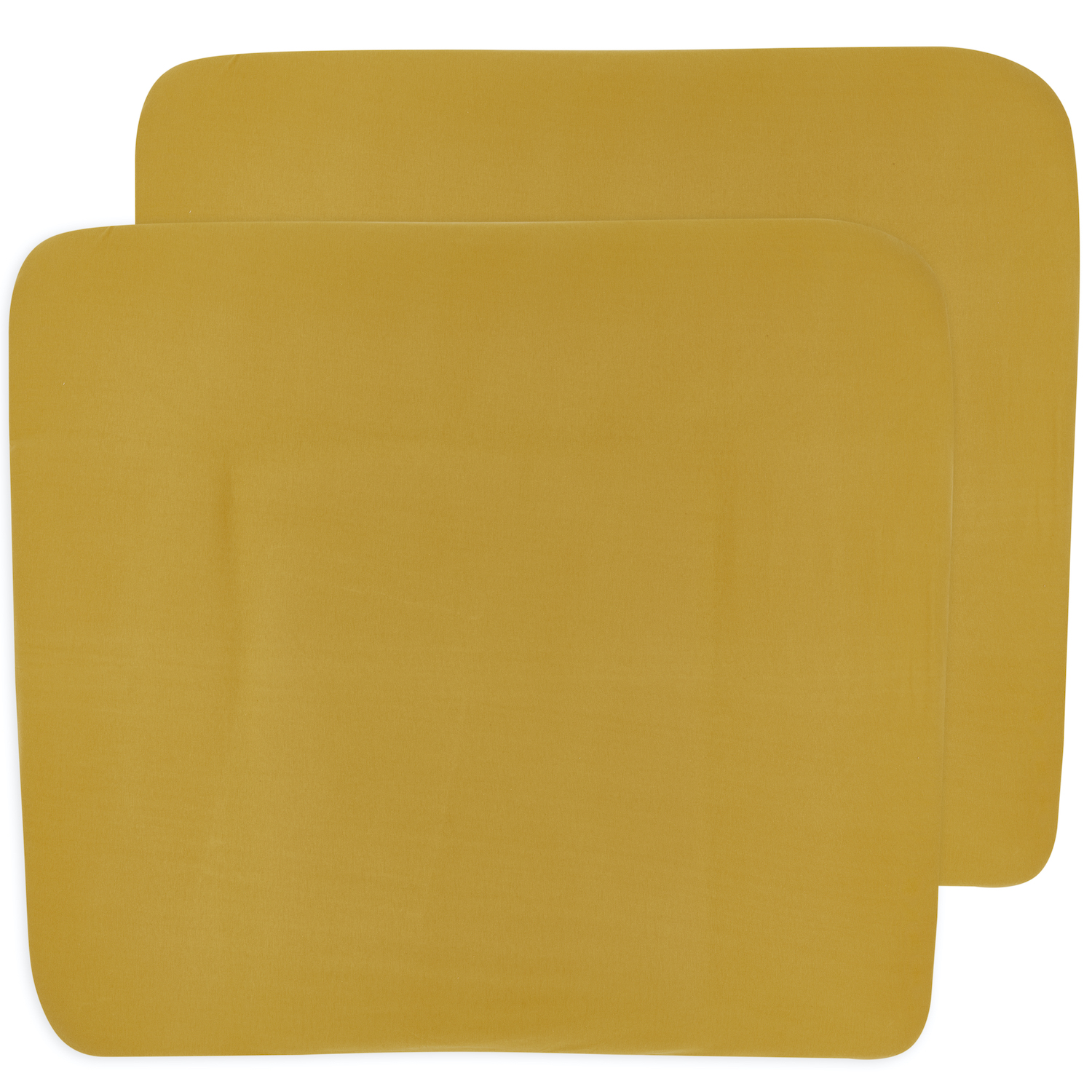 Aankleedkussenhoes 2-pack Uni - honey gold - 85x75cm