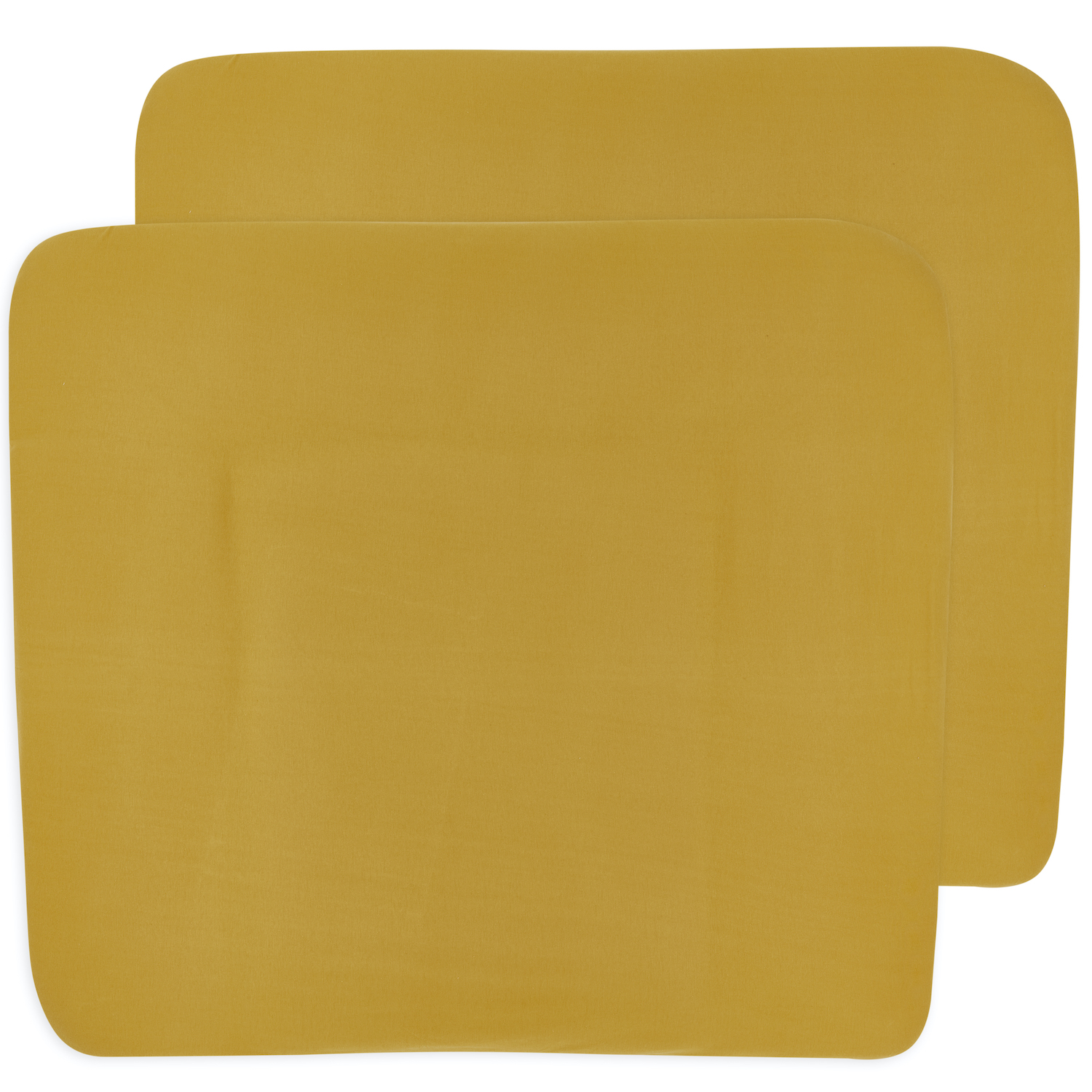 Wickelauflagenbezug 2er pack Uni - honey gold - 85x75cm