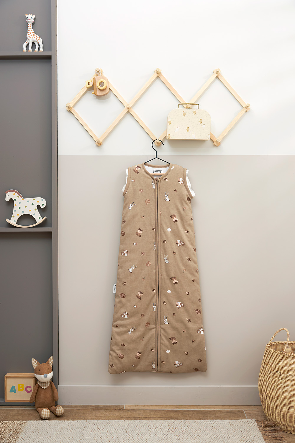 Baby slaapzak 4 seizoenen Forest Animals - sand - 3.0 TOG