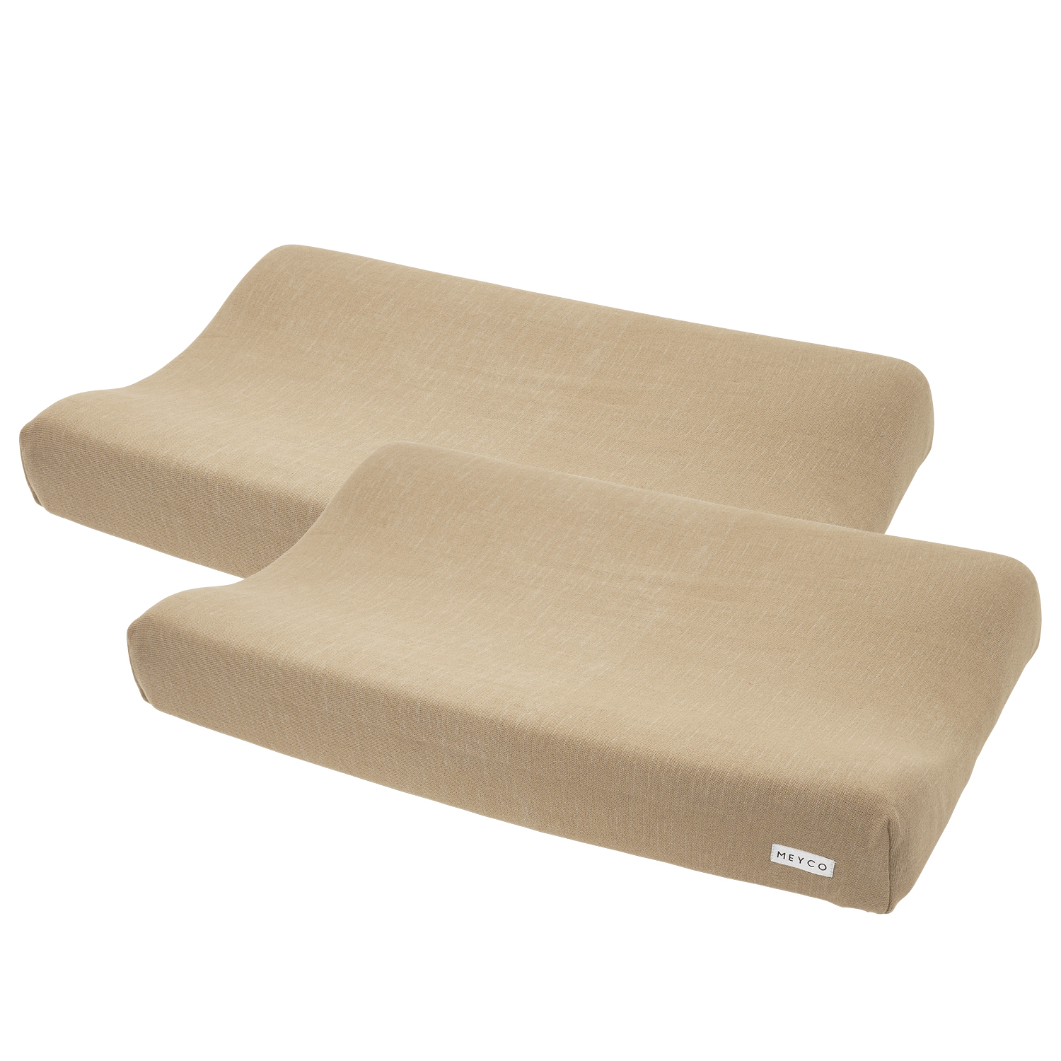 Changing mat cover 2-pack Knit Basic - taupe - 50x70cm