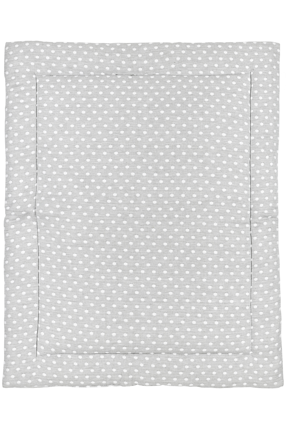 Boxkleed Little Dots - Grijs - 80x100cm