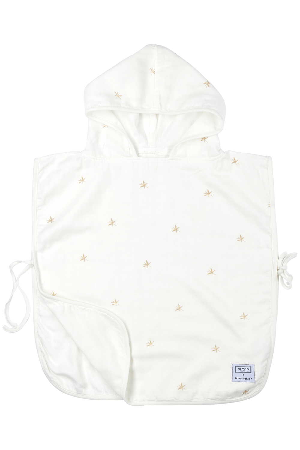 Bath poncho bamboo muslin Ibiza - warm sand - 3-5 years