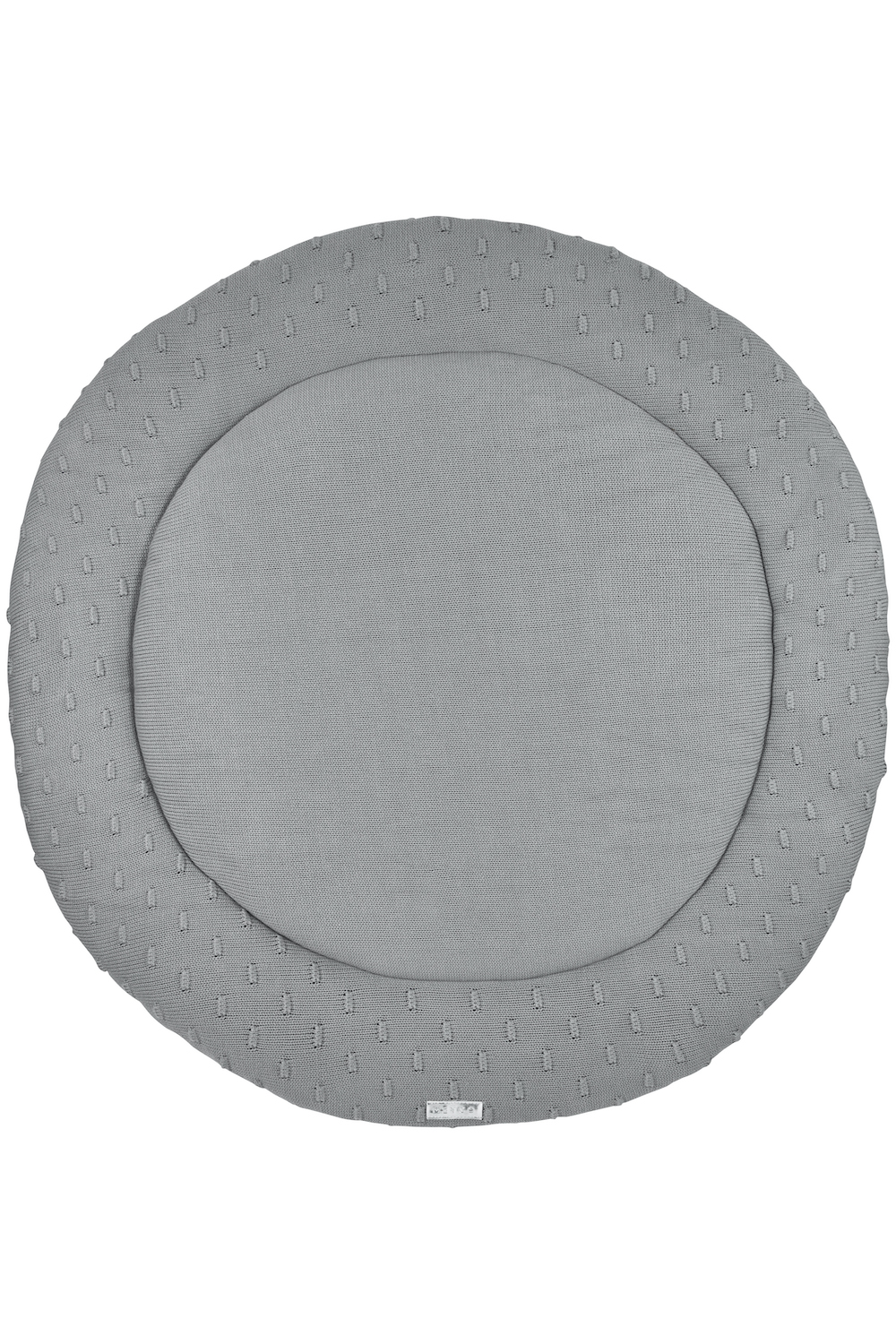 Playpen mattress round Knots - grey - ⌀95cm