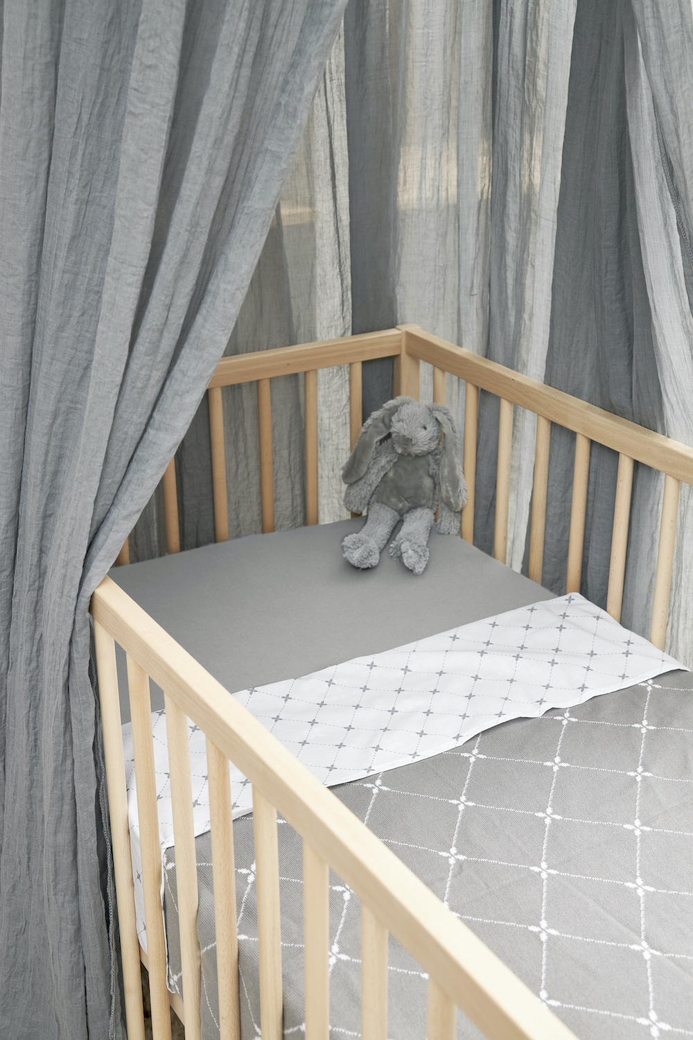 Kinderbettlaken 2er pack Louis - grey - 100x150cm