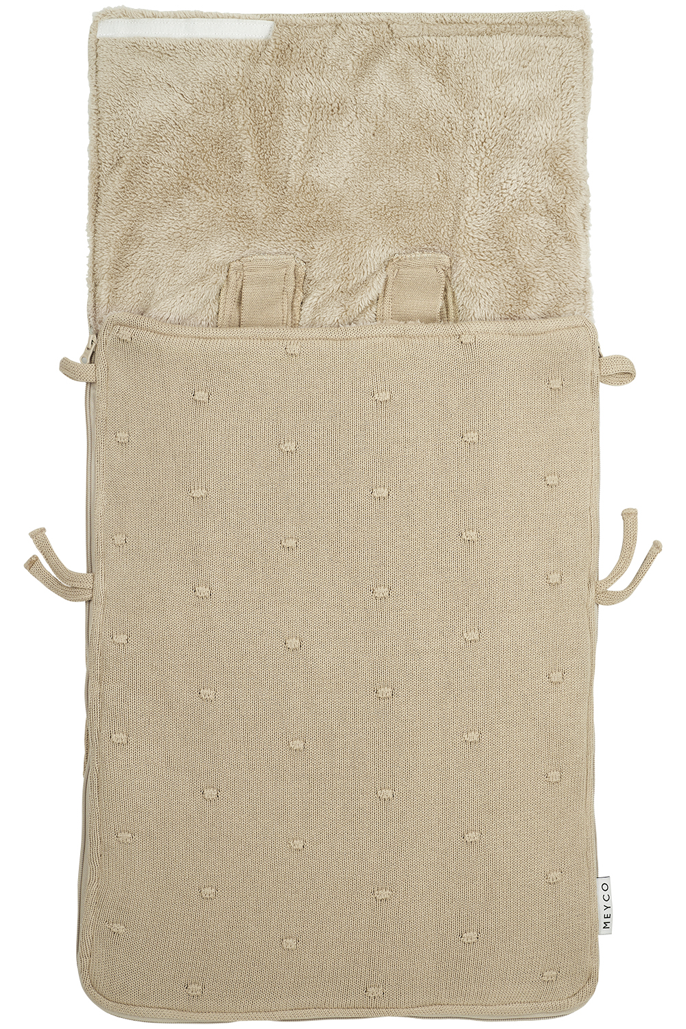 Footmuff Mini Knots - sand - 40x82cm