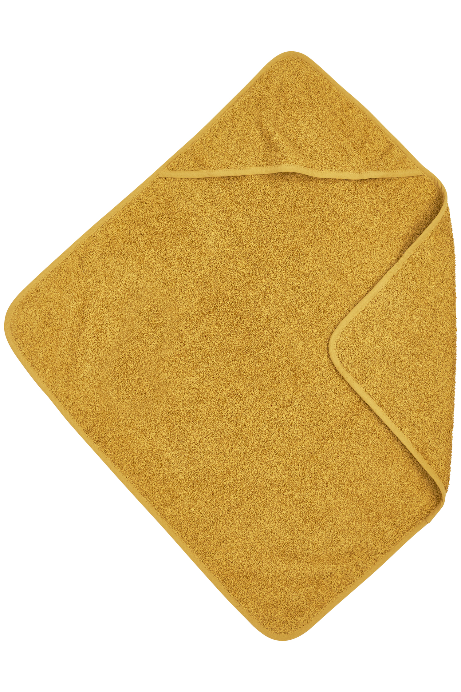 Badcape badstof Uni - honey gold - 75x75cm