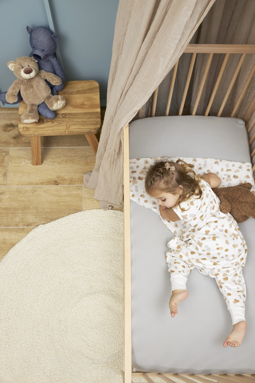Spannbettlaken Kinderbett 2er pack jersey Uni - light grey - 60x120cm