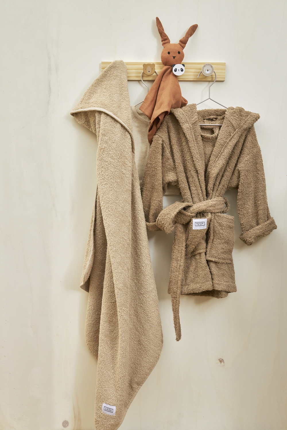 Bathrobe terry Uni - toffee - 86/92