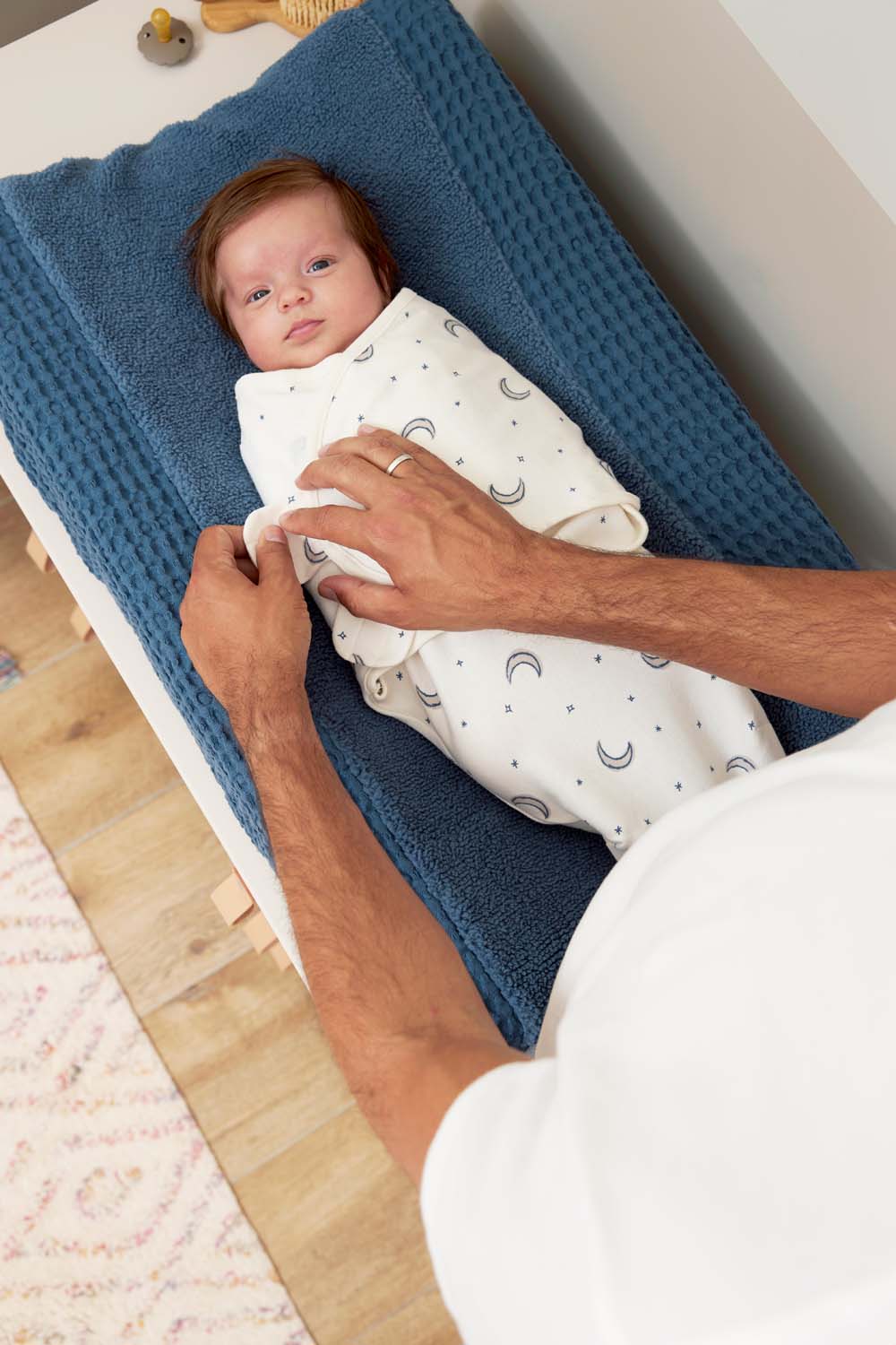 SwaddleMeyco inbakerdoek Moon - indigo - 4-6 maanden - 1.0 TOG