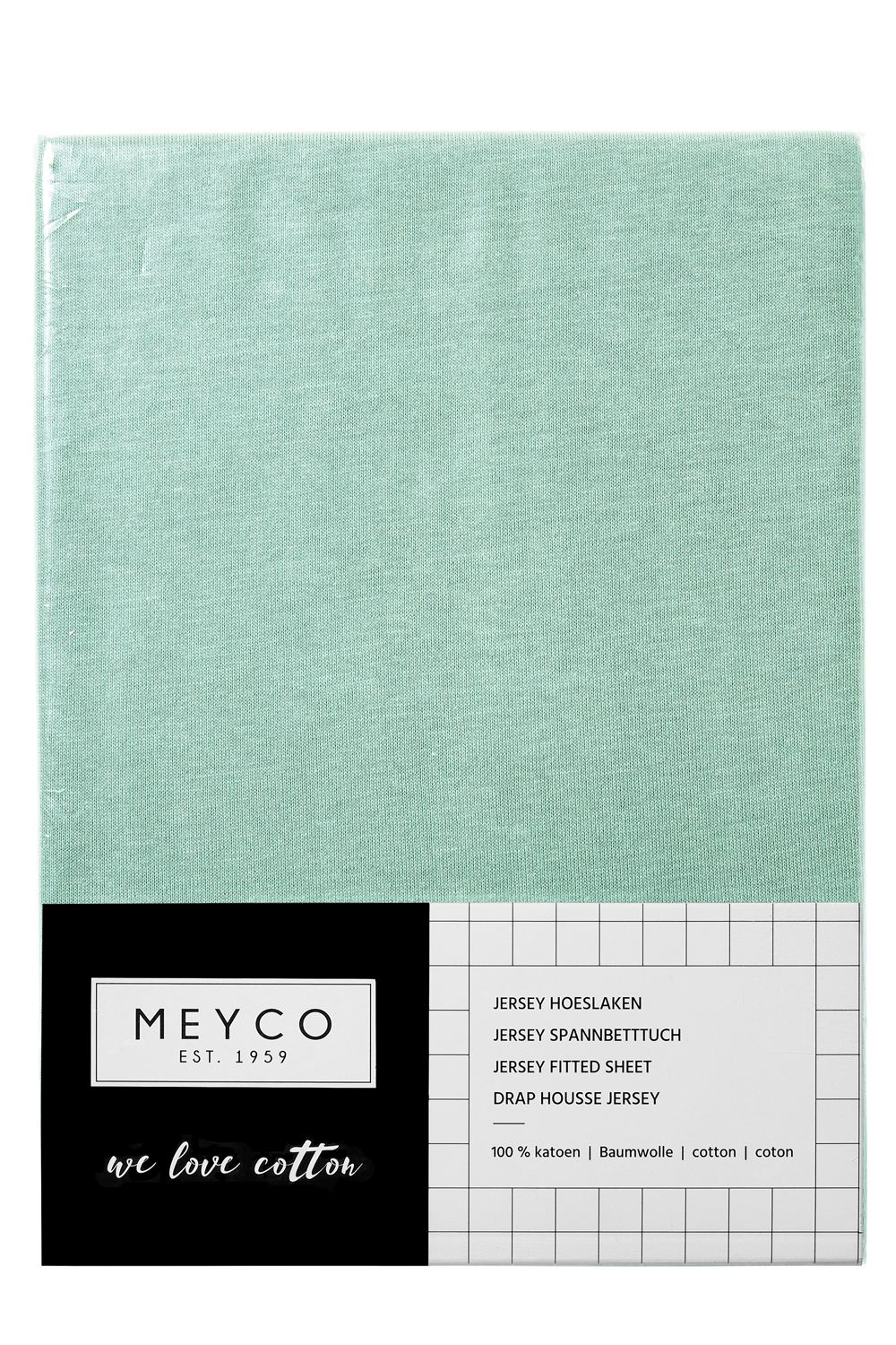Hoeslaken wieg jersey Uni - new mint - 40x80/90cm