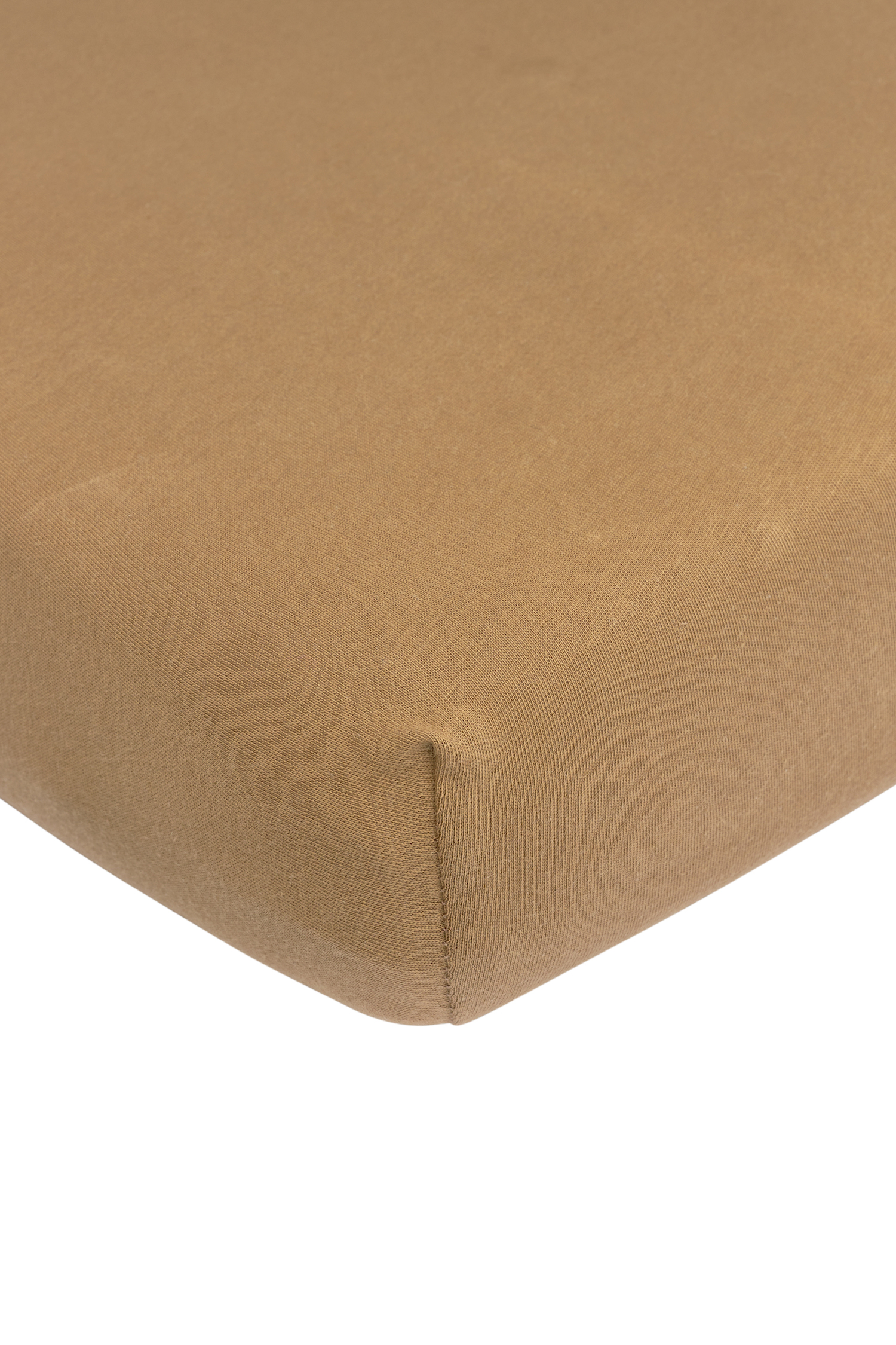 Hoeslaken eenpersoonsbed Uni - toffee - 90x210/220cm