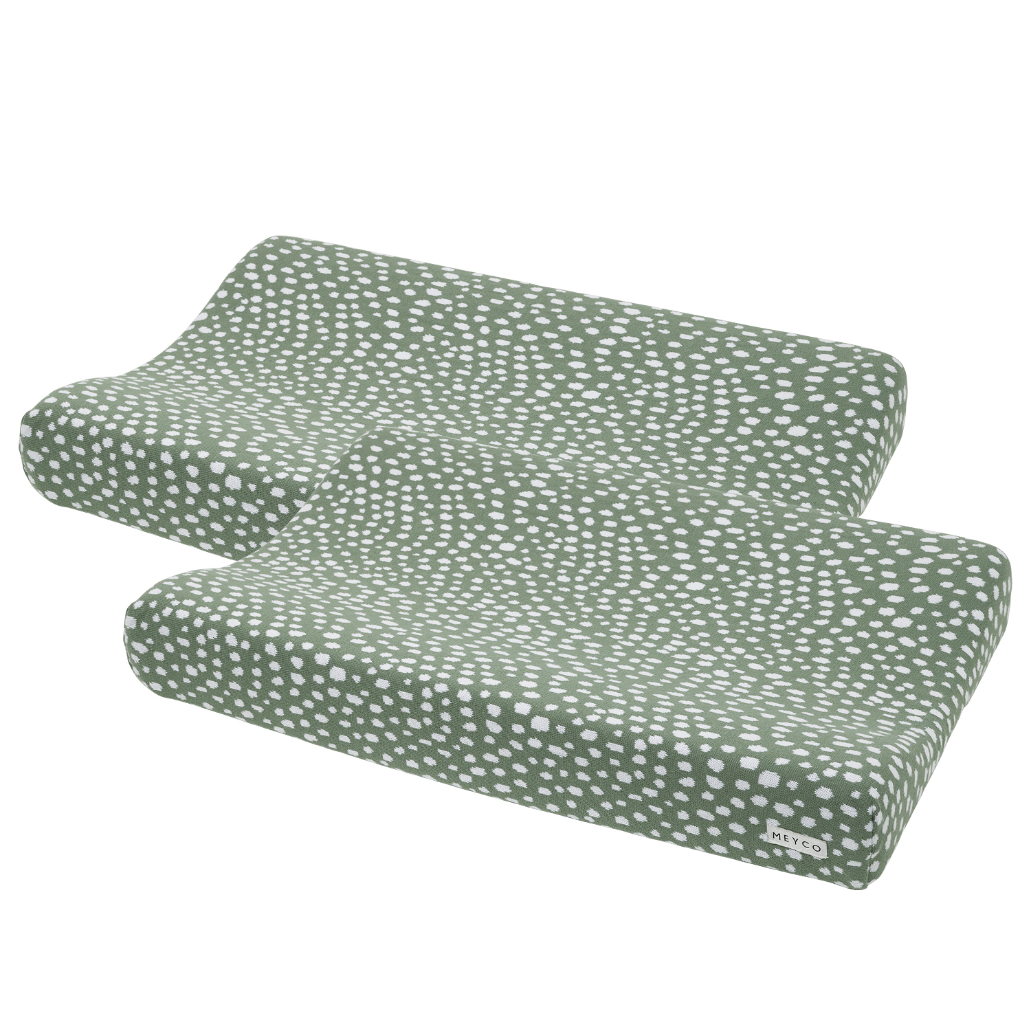 Changing mat cover 2-pack Cheetah - forest green - 50x70cm