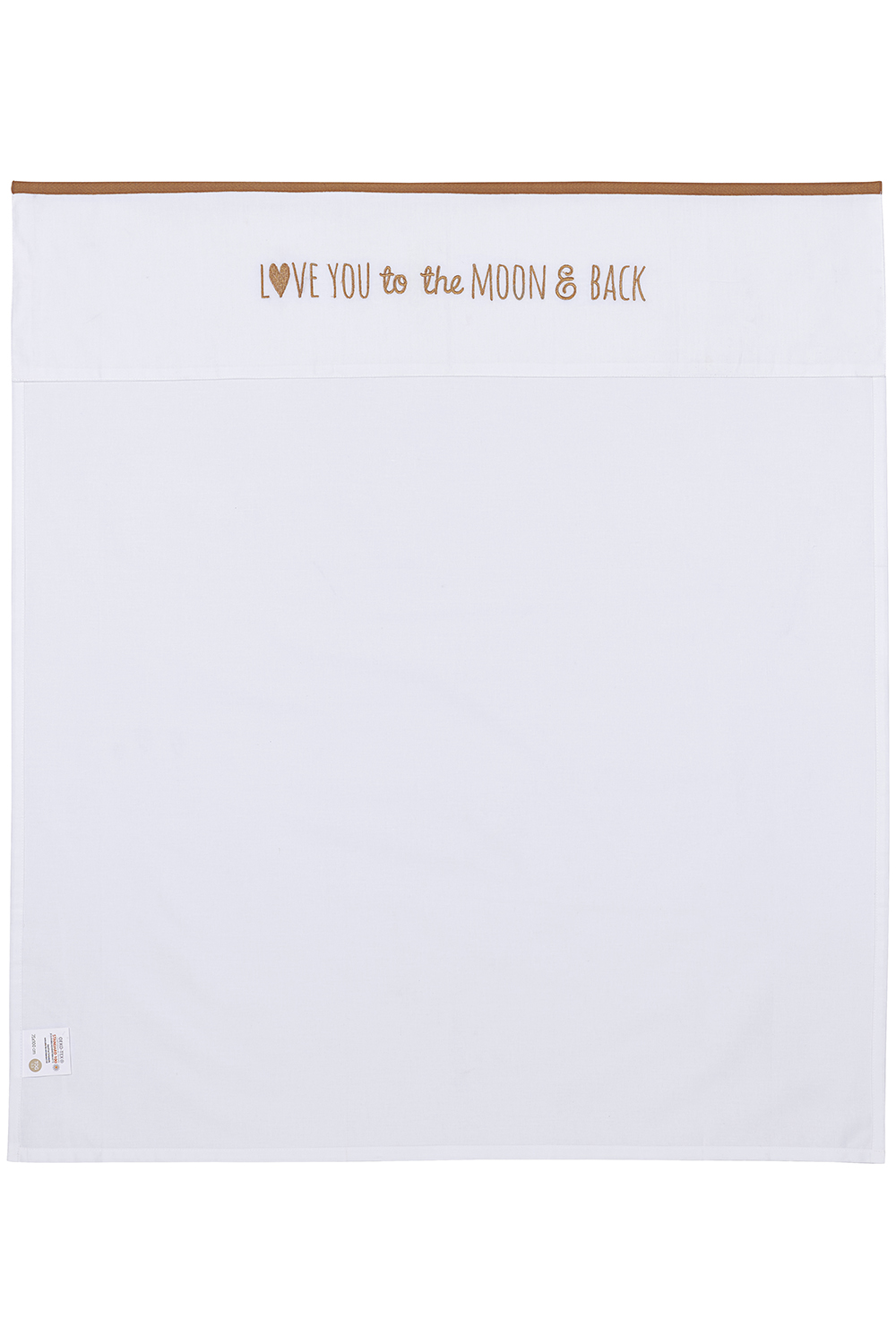 Wieglaken Love you to the moon & back - toffee - 75x100cm