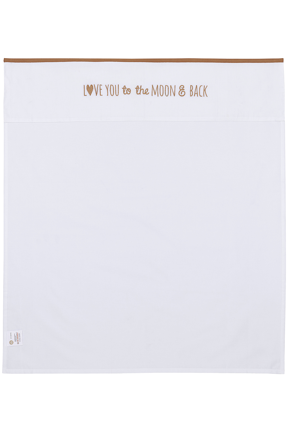 Wieglaken Love you to the moon & back - toffee - 75x100cm