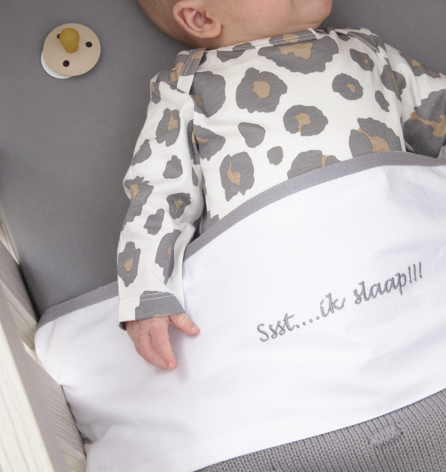 Spannbettlaken Beistellbett 2er pack jersey Uni - grey - 50x90cm