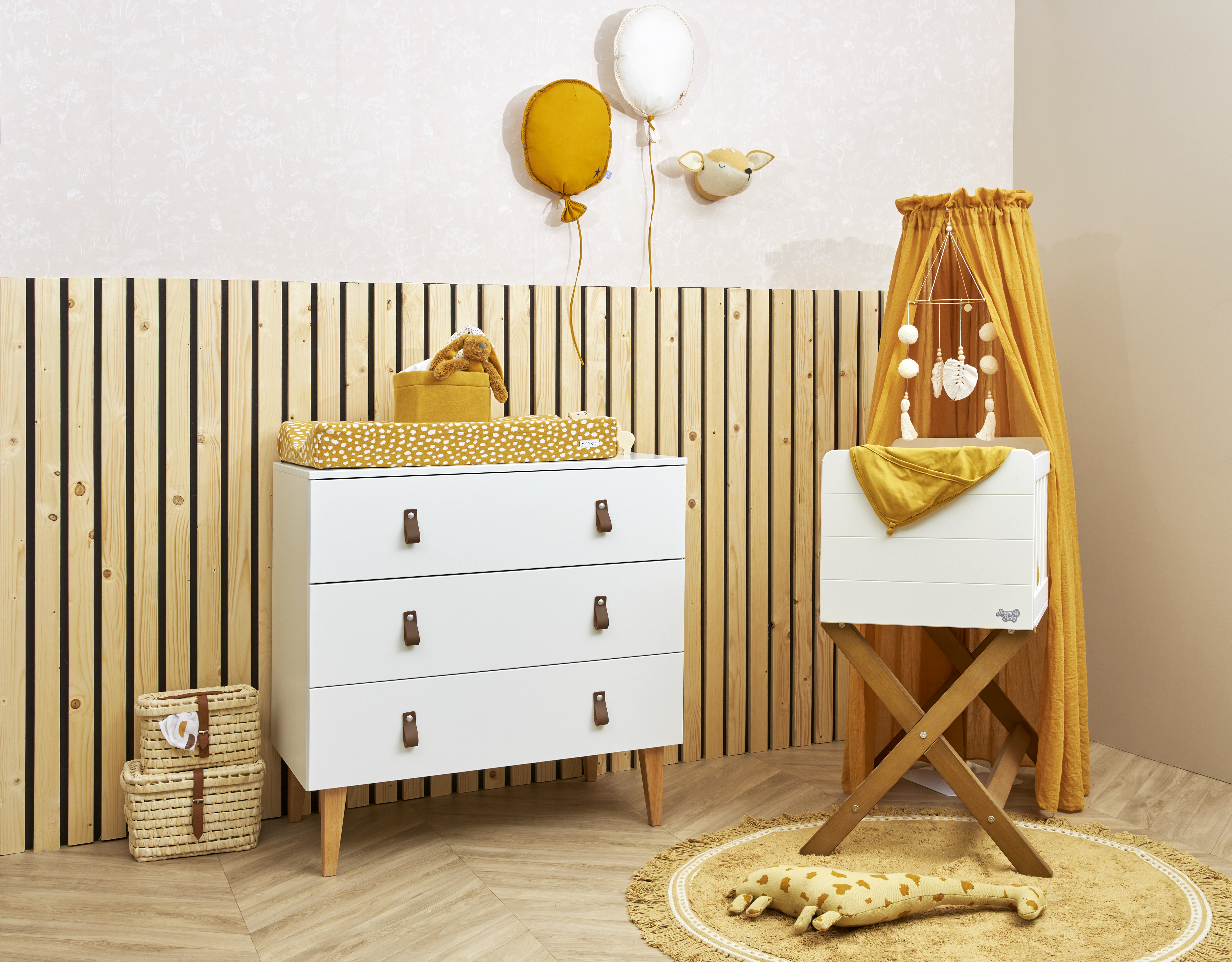 Wickelauflagenbezug 2er pack Cheetah - honey gold - 50x70cm