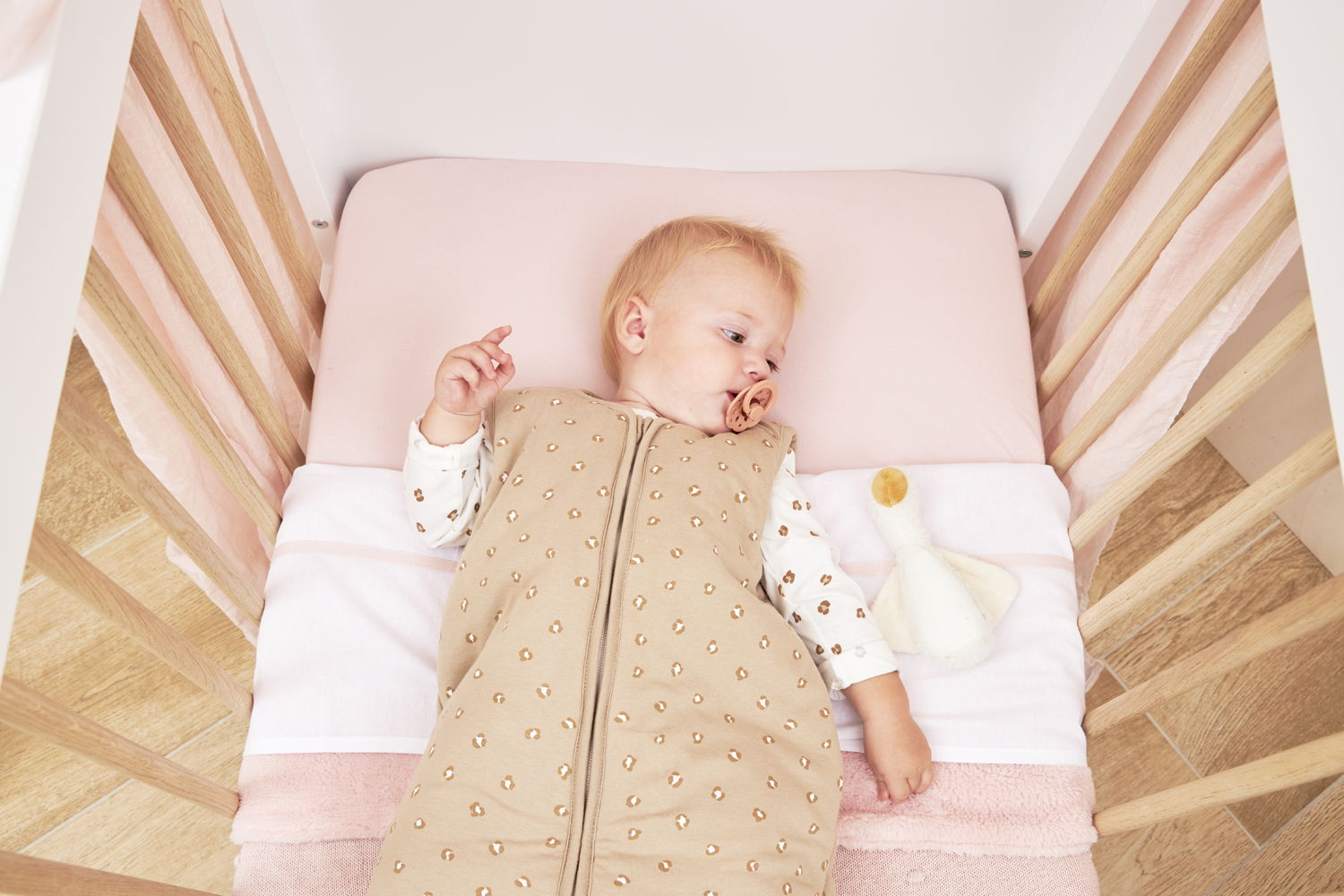 Baby slaapzak gevoerd 2-pack Mini Panther - offwhite/sand - 90cm - 2.0 TOG