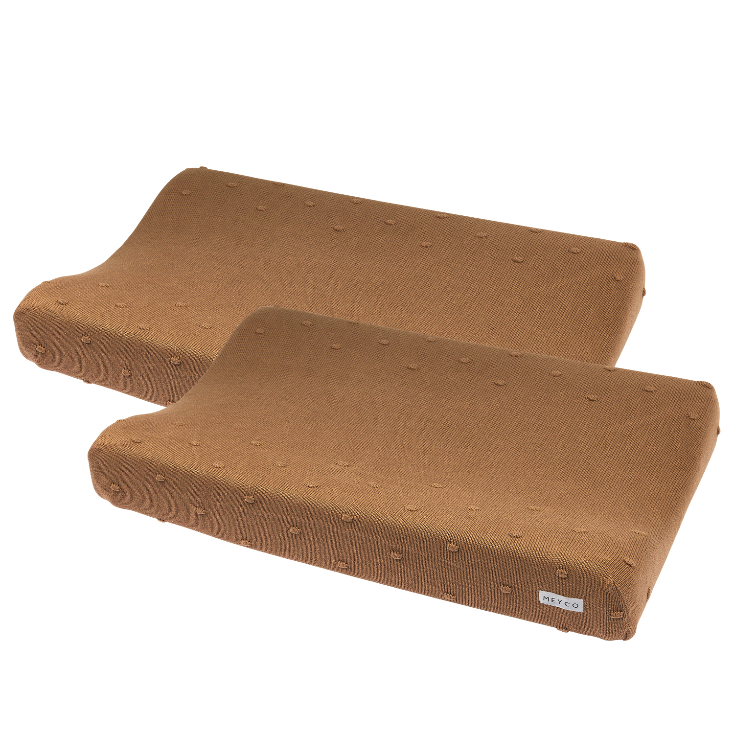 Changing mat cover 2-pack Mini Knots - toffee - 50x70cm