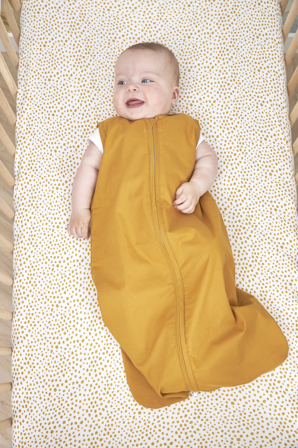 Hoeslaken boxmatras Cheetah - honey gold - 75x95cm