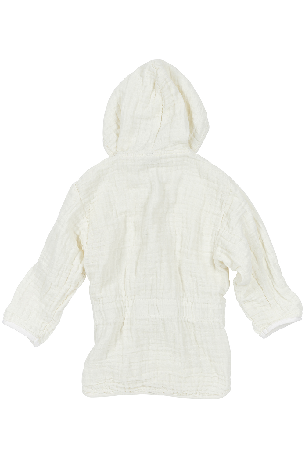 Bathrobe pre-washed muslin Uni - offwhite - 98/104