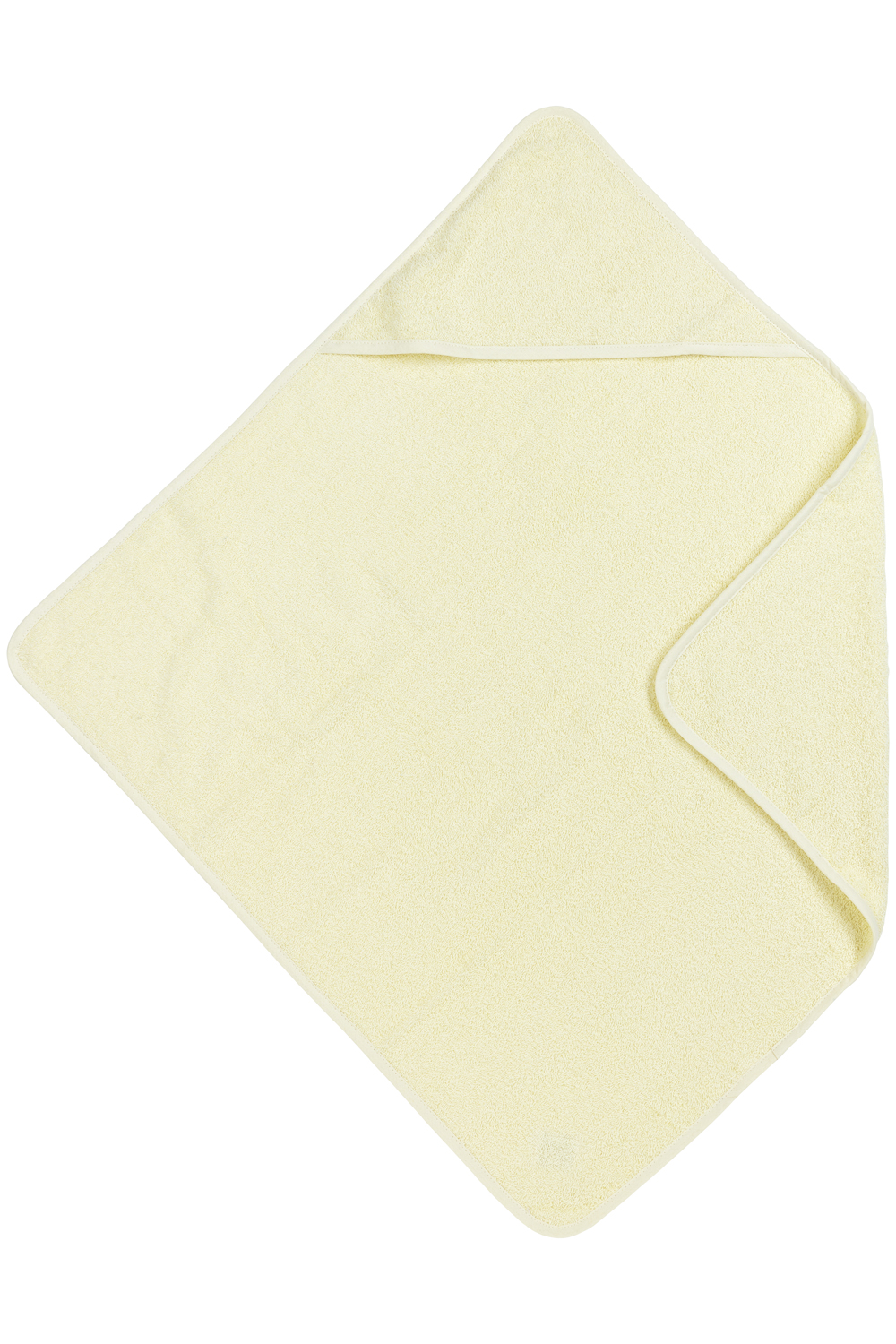 Badcape badstof Uni - soft yellow - 75x75cm