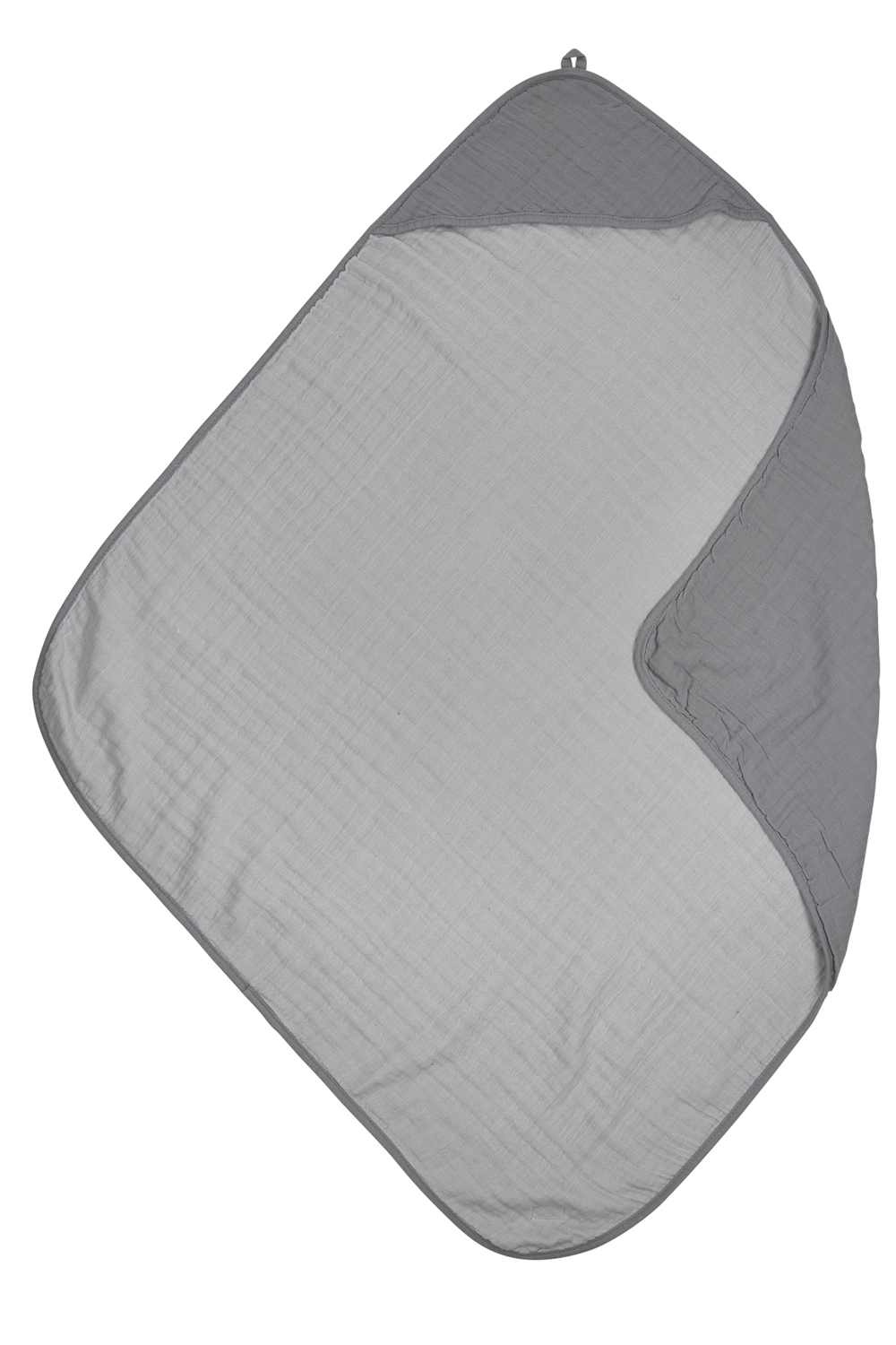 Badcape pre-washed hydrofiel Uni - grey - 80x80cm