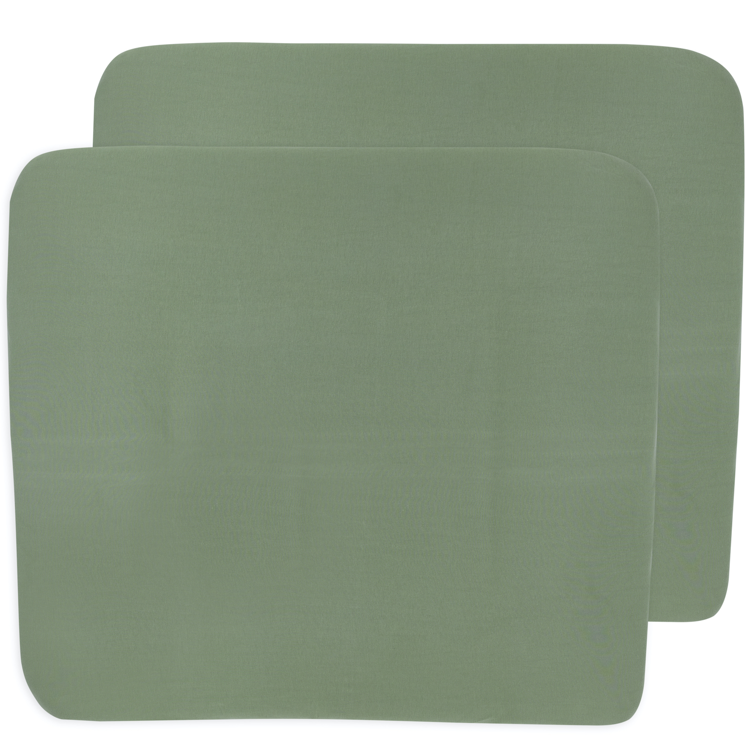 Aankleedkussenhoes 2-pack Uni - forest green - 85x75cm