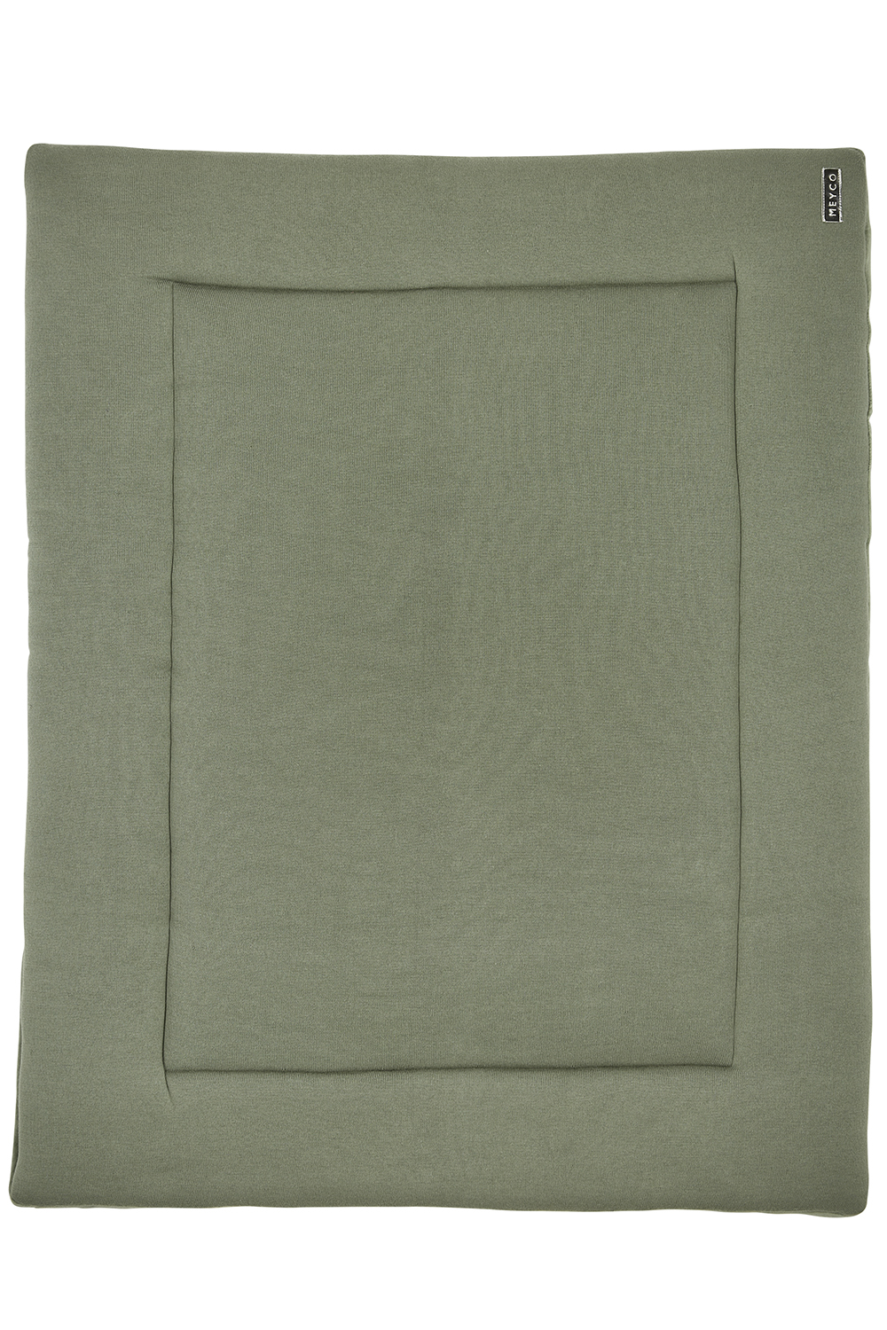 Playpen mattress Knit Basic velvet - forest green - 77x97cm