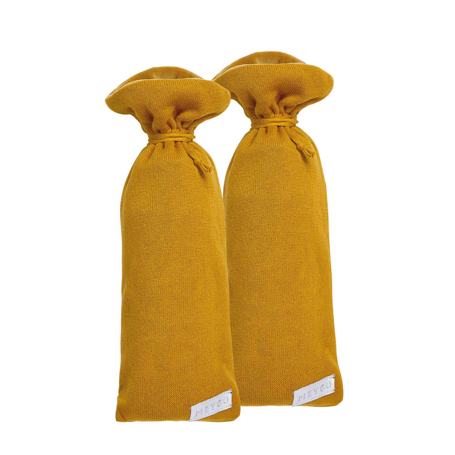 Hot water bottle cover 2-pack Knit Basic - okergeel