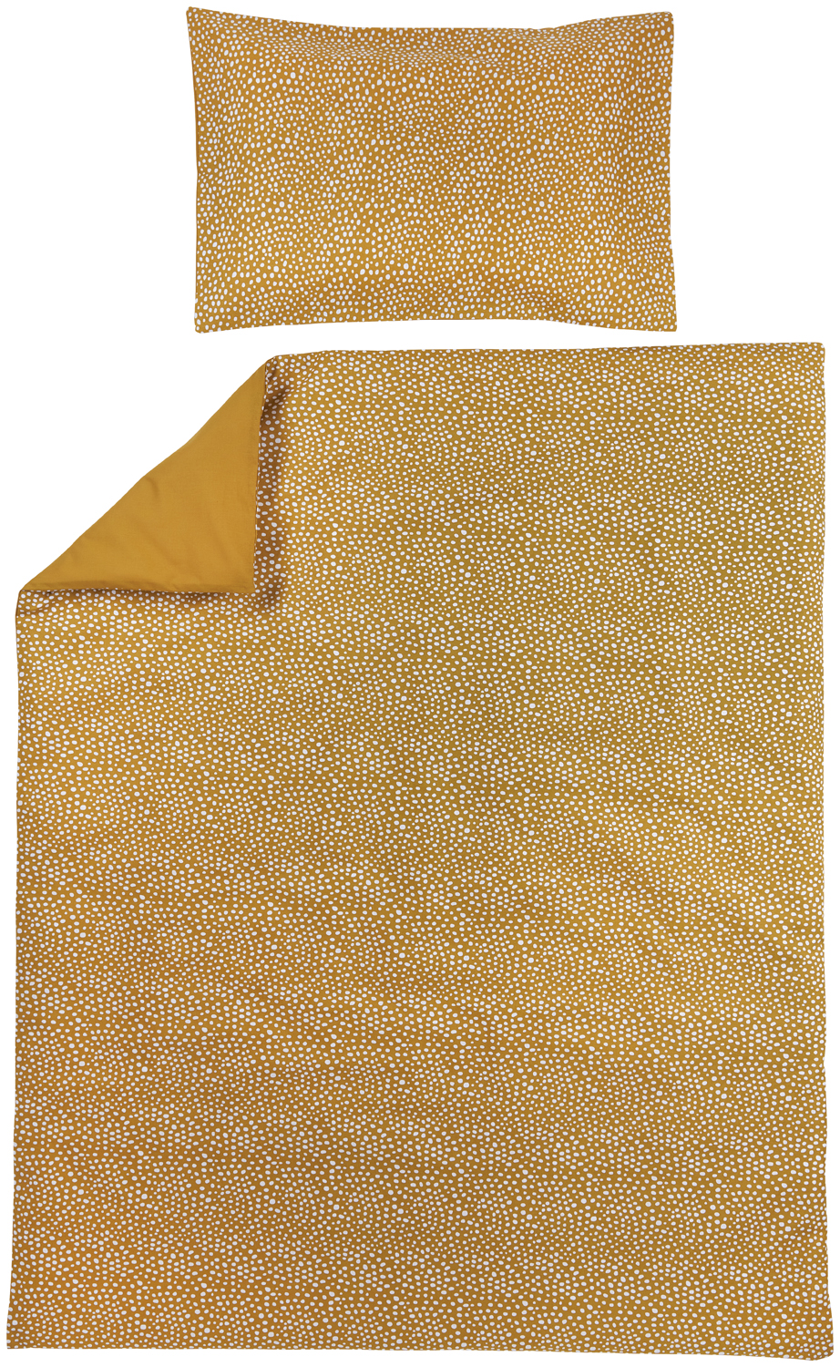 Duvet cover juniorbed Cheetah/Uni - honey gold - 120x150cm