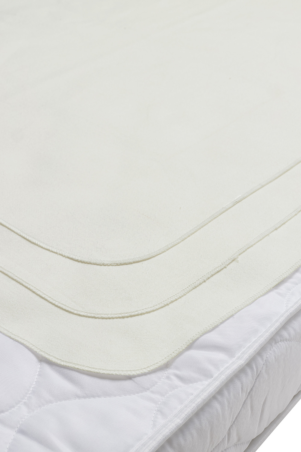 Molton sheet protector 3-pack - white - 68x75cm